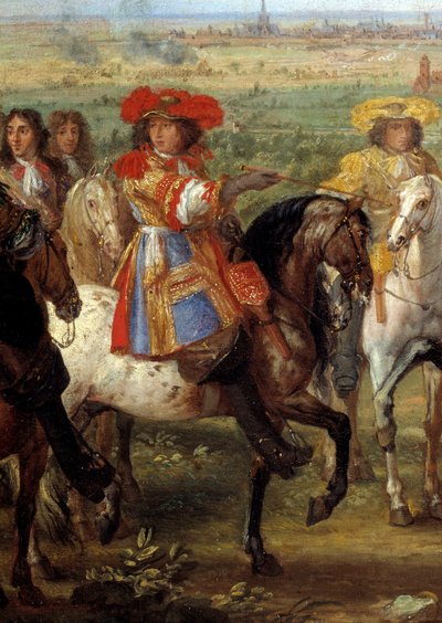 Le roi Louis XIV devant la prieure de Fives au siège de Lille en août 1667 (détail) - Adam Frans van der Meulen