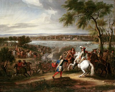 Le roi Louis XIV de France traversant le Rhin, 12 juin 1672 - Adam Frans van der Meulen