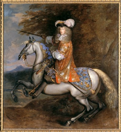 Lord William Cavendish, plus tard 4e comte et 1er duc de Devonshire à cheval (huile sur toile) - Adam Frans van der Meulen