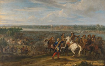 Louis XIV Traversant aux Pays-Bas à Lobith - Adam Frans van der Meulen
