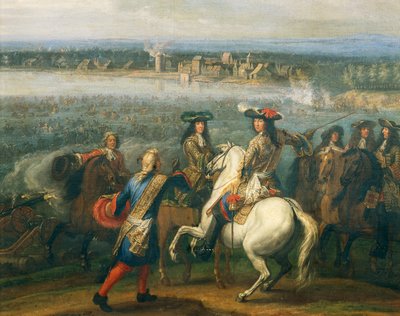 Louis XIV à cheval (détail) - Adam Frans van der Meulen