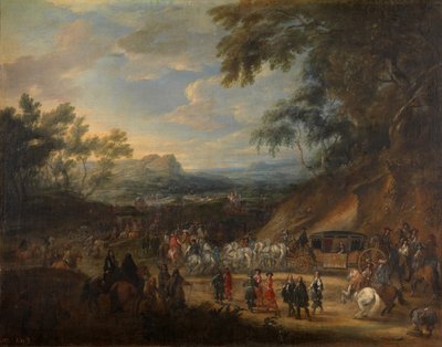 Luis de Benavides Carrillo, marquis de Caracena et son cortège - Adam Frans van der Meulen