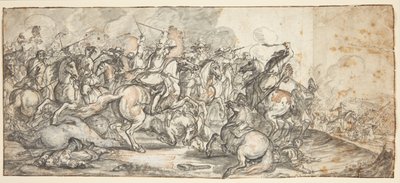 Combat de cavaliers - Adam Frans van der Meulen