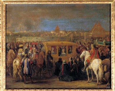Entrée solennelle du roi Louis XIV (1638-1715) et de la reine Marie-Thérèse d