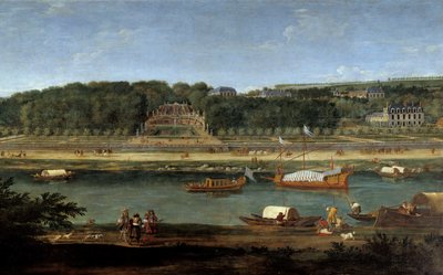 Vue du château de Saint Cloud avec la galerie royale sur la Seine - Adam Frans van der Meulen