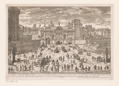 Vue de la Porte Saint-Antoine - Adam Perelle