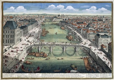 Le pont Royal des Tuileries - dans « Paris » par Perelle - Adam Perelle