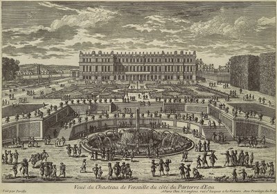 Vue de Versailles, façade du jardin - Adam Perelle