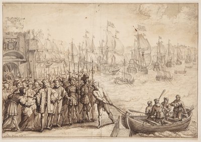 Christian II quitte Copenhague en 1523 - Adam Willaerts