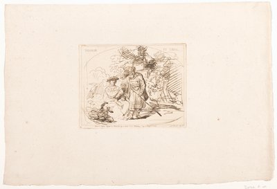 Juda donne sa bague à Tamar - Adam von Bartsch