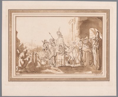 Salomon chevauchant l