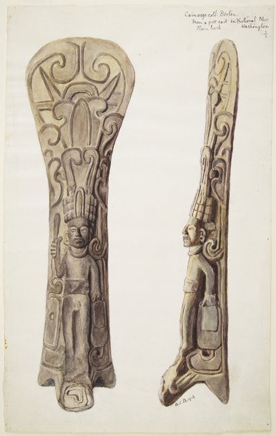 Une Palma sculptée dans la lave - Adela Breton