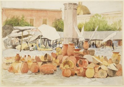 Un marché au Mexique - Adela Breton