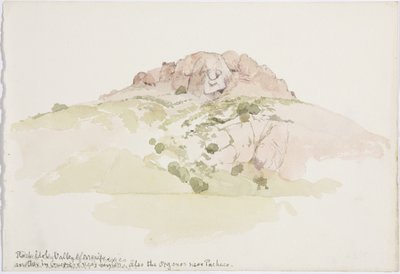 Une idole rocheuse, Cerro de los Riscos, au-delà de Guadalupe, Vallée de Mexico, Mexique - Adela Breton