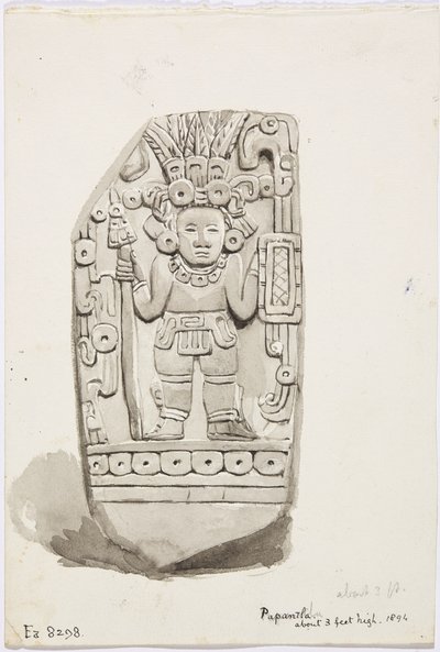 Statue en pierre de Papantla - Adela Breton