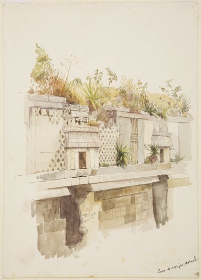 Casa de Monjas, Uxmal, Mexique Peinture de l