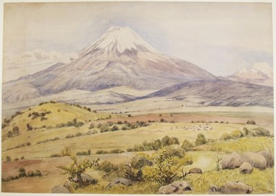 Nuage montant à 10h30 Popocatépetl depuis Atlixco, Puebla, Mexique - Adela Breton