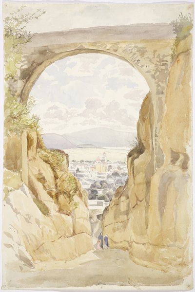 San Andrés Chalchicomula, État de Puebla, Mexique (aquarelle) - Adela Breton