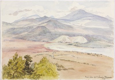 Vue du Cerro del Calvario, Patzcuaxo d