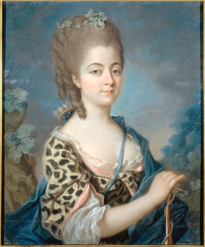 Portrait de Marie-Aurore de Saxe en Diane - Adelaide Labille Guiard