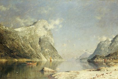 Une scène de fjord - Adelsteen Normann