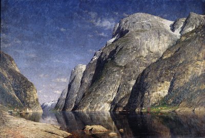 Le Sognefjord, Norvège, vers 1885 - Adelsteen Normann