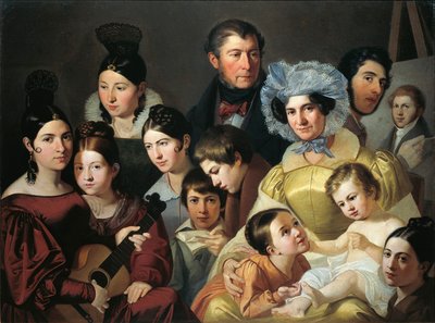 Famille Malatesta en 1835 - Adeodato Malatesta or Malatesti