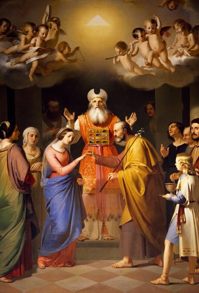Mariage de la Vierge - Adeodato Malatesta or Malatesti