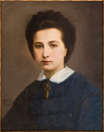 Portrait de femme (Famille Ghirelli) - Adeodato Malatesta or Malatesti