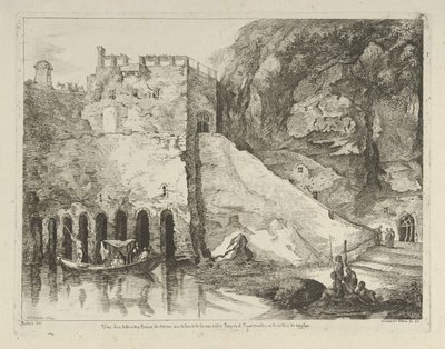 Vue des débris des bains de Néron de Différentes vues dessinées d