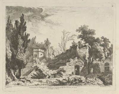 Vue des restes d