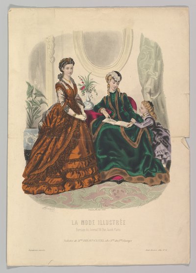 No. 51 de La Mode Illustrée, 1869 - Adèle Anaïs Colin