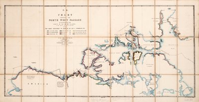 Carte montrant le Passage du Nord-Ouest découvert par le Capitaine R. Le M. McClure, HMS 