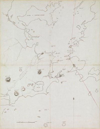 Carte du port de Rio de Janeiro, Brésil, c.1849 - Admiral Sir Edward Gennys Fanshawe