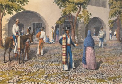 Mexicains, Plaza à Tepic [Mexique], 19 août - 13 août 1850 - Admiral Sir Edward Gennys Fanshawe