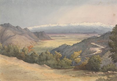 Plaine de Santiago, Chili, depuis la Cuesta del Prado, 7 janvier 1851 - Admiral Sir Edward Gennys Fanshawe
