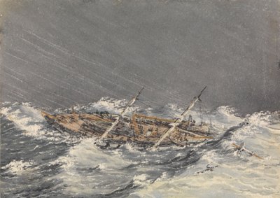 Tempête à Mazatlan [Mexique], 28 octobre 1851 - Admiral Sir Edward Gennys Fanshawe