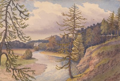 La vallée de Leader à Cowdenknowes House, Berwickshire - Admiral Sir Edward Gennys Fanshawe