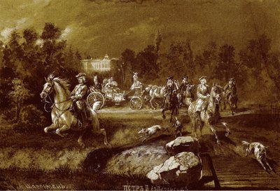 Pierre II à Peterhof - Adolf Charlemagne