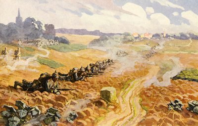 Infanterie prussienne en attaque - Adolf Closs