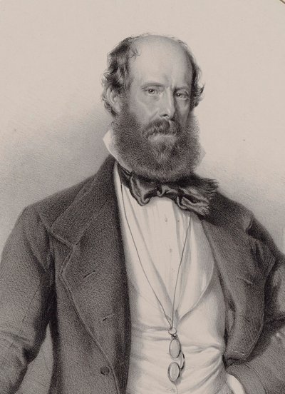 Portrait du compositeur Luigi Ricci 1805-1859, 1858 - Adolf Dauthage