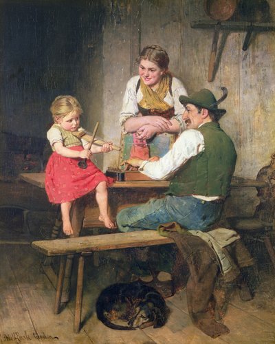 La famille heureuse - Adolf Eberle