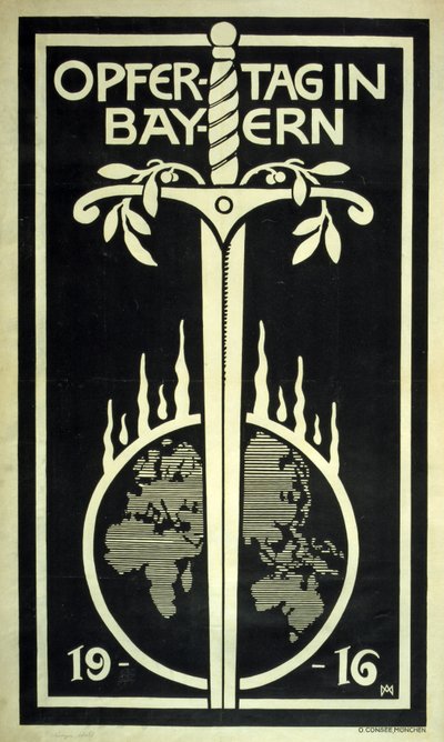 Affiche de collecte de fonds allemande 