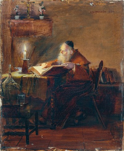 Ermite lisant - Adolf Pirsch