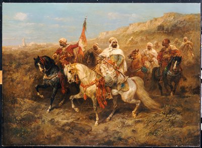 Une procession royale - Adolf Schreyer