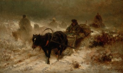 Retour à la maison, 19e siècle - Adolf Schreyer