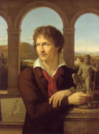 Portrait du sculpteur Bertel Thorvaldsen - Adolf Senff