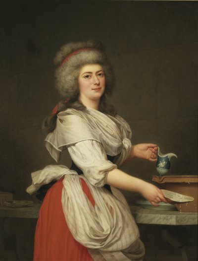 Adélaïde Augier, femme de chambre de la reine en laitière au Trianon - Adolf Ulrich Wertmuller
