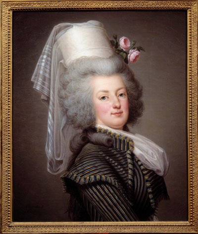 Portrait de Marie-Antoinette de Lorraine-Habsbourg, Reine de France, en robe d