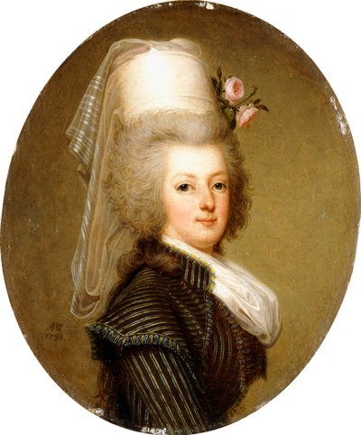 Portrait de la reine Marie-Antoinette, 1793 - Adolf Ulrich Wertmuller